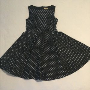 Grace Karin A Line Dress Sise Large Black and White Polka Dot
